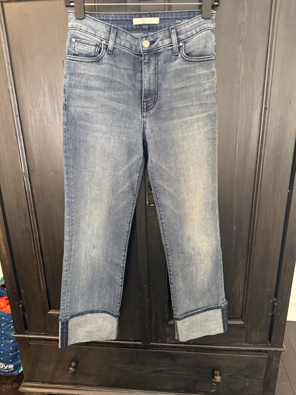Women’s Fidelity Denim - Cali Cuff Jean, size 25, Acme Blue - Picture 4 of 9